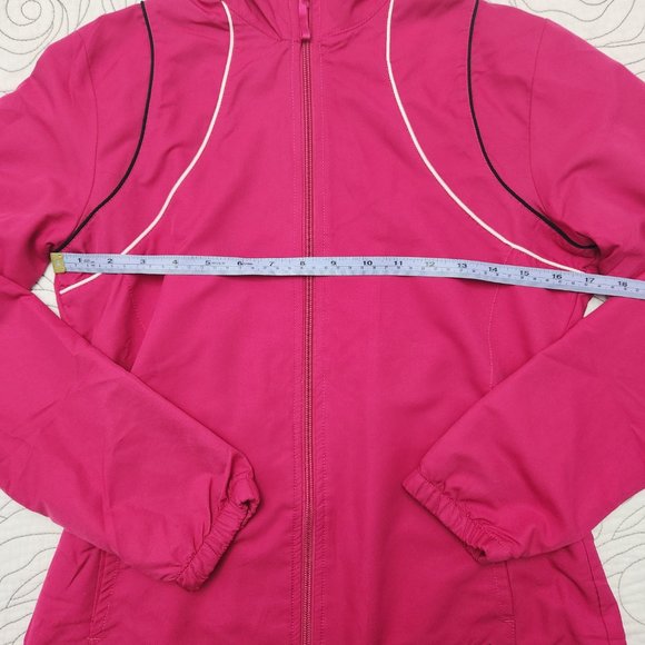 [S] Pink Zip Up Reebok Windbreaker Jacket - Picture 6 of 7